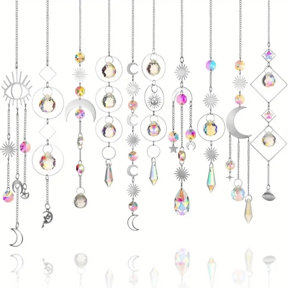 Handmade Other - ❣️5 items for 25.00 Iridescent Glass Art Suncatcher  🆕